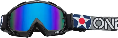 Produktbild von O'NEAL Motocross Brille B-10 Goggle Warhawk Radium , Schwarz Grau