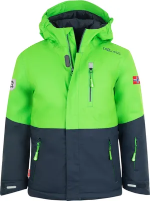 Produktbild von Trollkids Jungen Wasserdichte Jacke Grün 226-304 Grösse 110