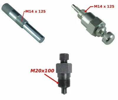 Produktbild von POLRADABZIEHER M20 + KOLBENSTOPPER MOTOR M14 x 125 + EINSTELLWERKZEUG M14 x125 PEUGEOT 103 MOPED MOTORRAD VINTAGE