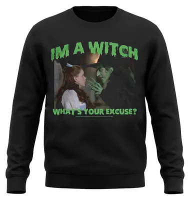 Produktbild von The Wizard Of Oz - "What´s Your Excuse" Kapuzenpullover für Herren/Damen Uni TV37645 (XL) (Schwarz)