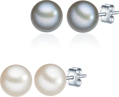 Produktbild von Valero Pearls Perlen-Ohrstecker Sterling Silber Süßwasser-Zuchtperle 60201785