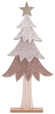 Produktbild von Weihnachtsschmuck Tannenbaum mit Stern Dekofigur Filz 30 cm