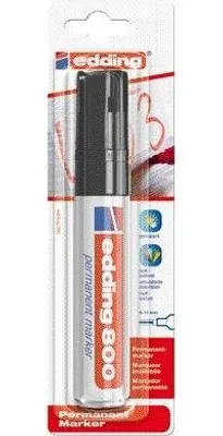 Immagine prodotto di Pennarello indelebile edding 800 4-12mm nero confezione blister da 6