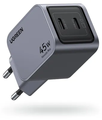 Produktbild von Ugreen 35008 Ladegerät für Mobilgeräte Universal Grau AC Schnellladung Drinnen