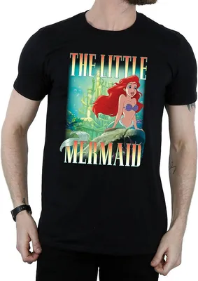 Produktbild von The Little Mermaid - T-Shirt für Herren BI547 (XXL) (Schwarz)