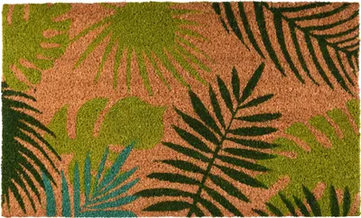 Produktbild von Landhaus Türmatte; Kokosmatte, Fussmatte Blatt / Blätter