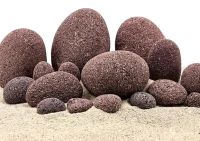 Produktbild von Aquarium Natursteine Red Dragon Pebbles Steine 25 kg Mix Größe S-XL