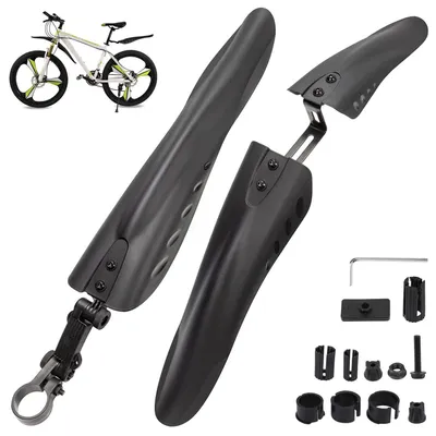 Produktbild von Fahrrad Schutzblech Set Mountainbike MTB 24-29 Zoll Schwarz