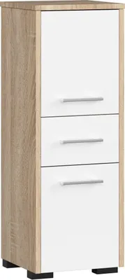 Zdjęcie produktu dla AKORD Furniture Factory OP0LLAZDABBIAFIN2D, Dąb, Wolnostojący, 3 pół., 1 szuf., 2 drzw., Matowy