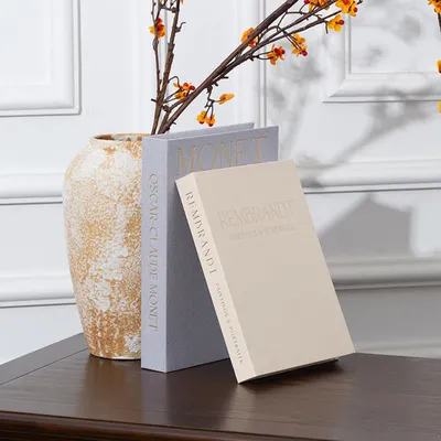 Produktbild von Deko-Bücher – 2 Stück Kunstefeu für die Wohnzimmerdekoration im modernen und Boho-Stil
