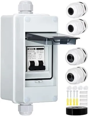 Zdjęcie produktu dla Odłącznik pv dc 12V 20A wyłącznik nadprądowy instalacja solarna 2
