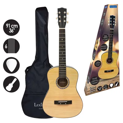 Produktbild von LEXIBOOK 15884505 Akustische Holzgitarre 91 cm -