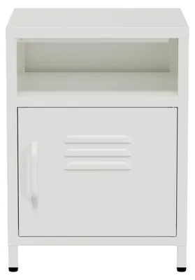 Productafbeelding van Lendo Online Nachtkastje Metaal 40x40x55 cm Wit
