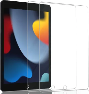 Produktbild von 2-Pack Apple Ipad (10.2) 9. Generation Displayschutzfolie – gehärtetes Glas 9H – Sup Qualität 3D