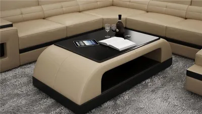 Image de Leder Couchtisch Moderner Tisch Moderner Glastisch Design Tische Glas Wohnzimmer
