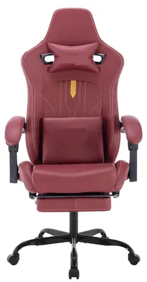 Produktbild von Gaming-Stuhl - Gaming-Sessel - Bürostuhl - Computerstuhl - Ergonomischer Gaming-Stuhl - Bürostuhl aus Kunstleder
