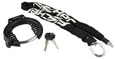 Productafbeelding van Ringslot met insteekketting - 6 mm - Zwart