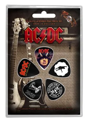 Produktbild von AC/DC Plektrum Set Classic Albums Gitarren Plektren