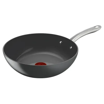 Zdjęcie produktu dla Tefal Renew+ C42419, Okrągły, Wok/Patelnia do mieszania, Szary, Ceramika, Aluminium, 3,67 l