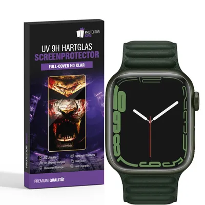 Produktbild von 6x UV-Liquid 9H Panzerglas für Apple Watch 4/ 5/ 6 44 mm 3D KLAR echtes Tempered Panzerhartglas Displayschutz Schutzglas Schutzfolie Panzerfolie Screen-Protector