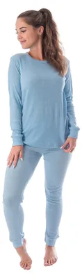 Produktbild von Black Snake Thermounterwäsche Damen Set mit Innenfleece, 2-tlg. - L - Hellblau
