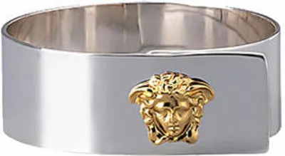 Produktbild von Rosenthal Versace Serviettenring Medusa Silver-Gold, Metall, 5 x 4 cm, 69201-321642-05001