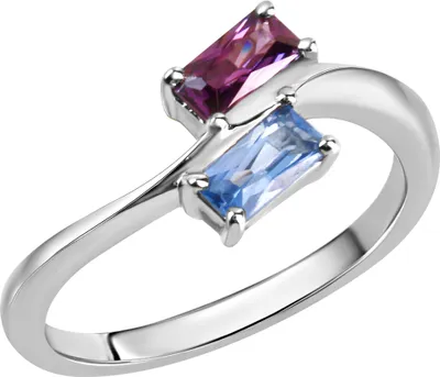 Produktbild von V Ring 925/- Sterling Silber weiß 056 (17,8) Spinell hellblau 360272278-1