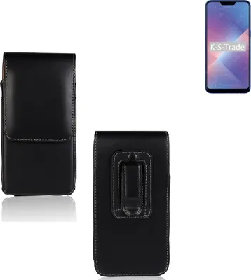 Produktbild von K-S-Trade Gürteltasche kompatibel mit Oppo A5  Schutz-Hülle Handy-Hülle mit Magnetverschluss  Holster in schwarz
