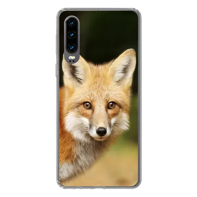 Produktbild von MuchoWow® Handyhülle Schutzhülle Hülle für Huawei P30 Fuchs - Welpe - Porträt Silikon Softcase Handy Hülle - Kartenbesitzer