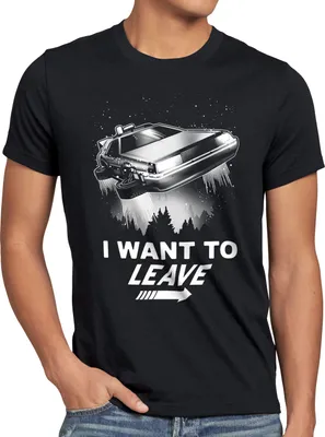 Produktbild von style3 I want to believe Herren T-Shirt zeitreise 80er Auto Car