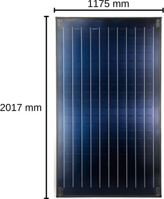 Produktbild von Bosch Sonnenkollektor SO5000TFV-FKC-2S Vollflächenkollektor Solaranlage Solar