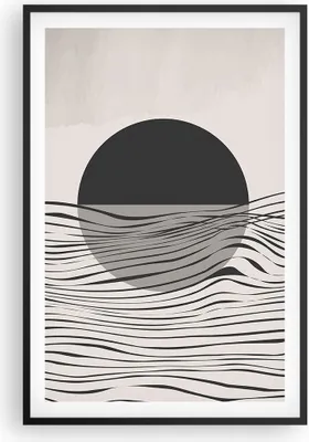 Produktbild von Gerahmtes Poster - Schwarzer Rahmen - Figuren Formen Geometrie - 61x91,5 cm - Wand Bild - Wanddeko - Wandbilder - Kunstposter - Wandposter - Bilderrahmen - Bilder - Kunstdruck - P2BPA61x91-4964