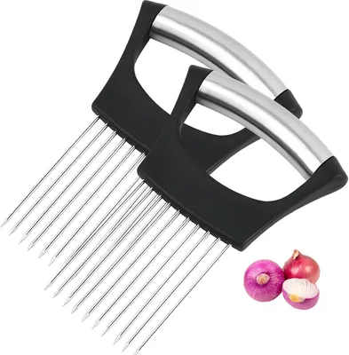 Imagen del producto de Juego de 2 cortadores para cebolla y verduras, de acero inoxidable, para la cocina
