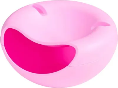 Produktbild von Snack-Schale Servier-Schale Schüssel für Snacks, Nüsse, Kerne mit Handy Halterung Pink