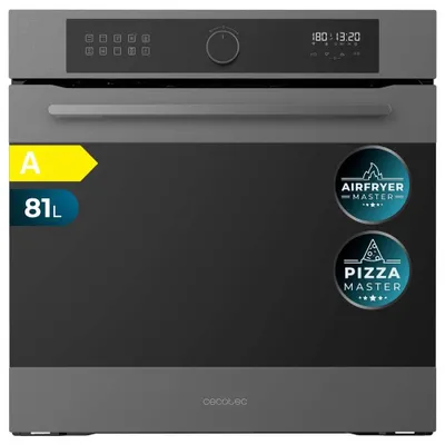 Obrázok produktu pre Cecotec Vstavaná multifunkčná rúra, 60 cm Bolero Hexa AF316000 Matt A 3400W, 81 l kapacita, 11 funkcií s Airfryer Master
