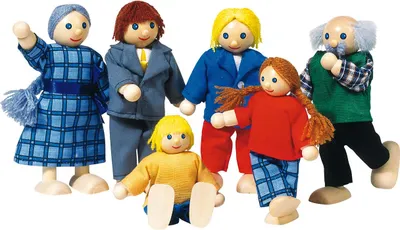 Immagine prodotto di goki SO218 Bambole pieghevoli City Family, multicolore (1 set)