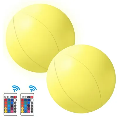 Produktbild von 2 schwimmende Poollichter,40 cm bunt Poollichter,2000 mAh,3 W leuchtende Schwimmbälle,große leuchtende Bälle,ideal für Pool,Teich & Outdoor-Dekoration