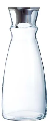 Immagine prodotto di Caraffa in vetro trasparente da 110 cl con tappo in plastica - confezione da 6 pezzi