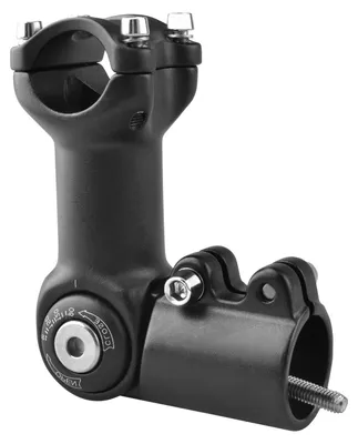 Imagen del producto de Azarxis: Potencia de dirección ajustable de 0 a 90 grados, disponible en diámetros de 25.4 y 31.8 mm. Potencia de dirección para bicicleta, con longitudes de 60, 80, 93 y 100 mm, ideal para bicicletas de montaña, bicicletas de carreras, BMX y MTB