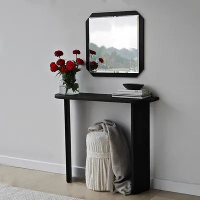 Image de Skye Decor, Carre - Noir, miroir, 100 % PANNEAUX DE PARTICULES MÉLAMINÉS, noir, 70 x 70 cm