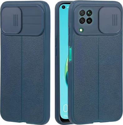 Produktbild von König Design Hülle kompatibel mit Huawei P40 Lite Kunststoff Soft Handyhülle - Handy Case Blau
