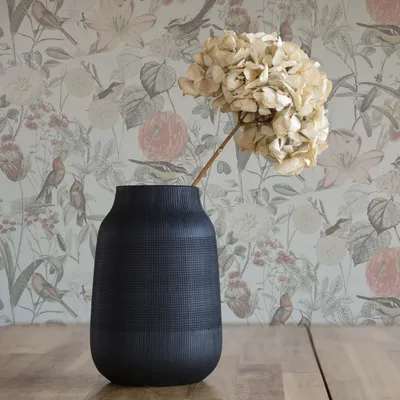 Produktbild von TADESSI Tapete Tiere Gino M1-No.338 Vliestapete Grau Rosa Blumentapete Wohnzimmer Schlafzimmer Küche