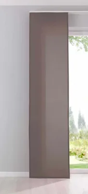 Produktbild von Flächenvorhang Schiebegardine Cationic »Palermo« blickdicht Leinen Optik natura seidenmatt, HxB 245x60 cm, Taupe Landhaus Stil 204411