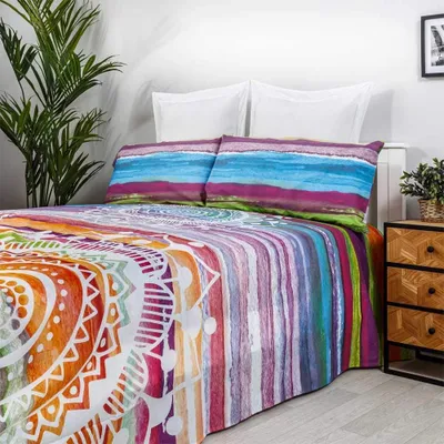 Immagine prodotto di Artean J.C., set di colori ad acquerello, coperta, 180 x 190/200 cm, multicolore