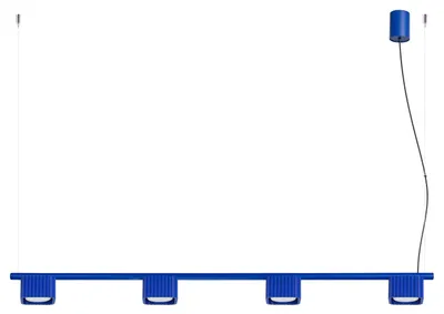 Productafbeelding van Kroonluchter RIFF 4 ultramarijn Gx53 4xGx53 10W aluminium 208x10x122cm Sollux Lighting