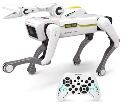 Zdjęcie produktu dla iUni 8008 Inteligentny Pies Robot z Chwytakiem, Sterowanie Pilotem, Polecenia Głosowe, Programowalny