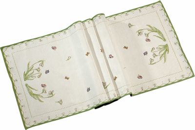 Villeroy & Boch Colourful Spring Gobelin Tischläufer Schneeglöckchen 49x143cm