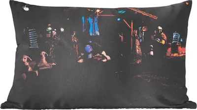Produktbild von MuchoWow® Zierkissen Sofakissen Wohnzimmer Dekokissen 50x30 cm Weihnachten - Krippe - Wohnzimmerdekoration - Polster mit Photo