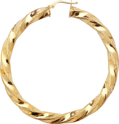 Produktbild von 9 Karat (375) Gold Damen - Paar Creolen - 50mm; TRS11407MM50