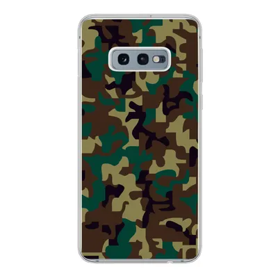 Produktbild von MuchoWow® Handyhülle Schutzhülle Hülle für Samsung Galaxy S10e Camouflage-Muster mit dunklen Farben Silikon Softcase Handy Hülle - Handy